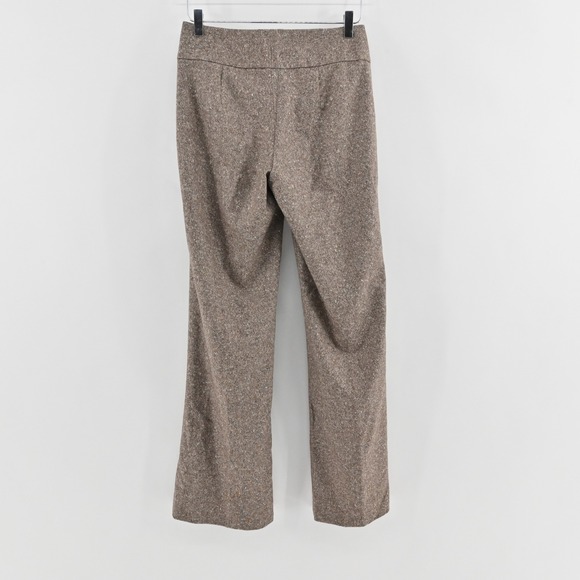 Vtg Y2k GAP Wool Silk Tweed Pants Womens Size 4 Flared Trouser Academia Neutral - Picture 2 of 14